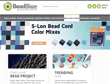Tablet Screenshot of beadblaze.com